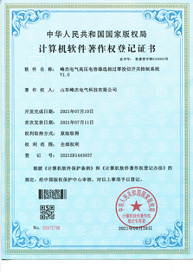 山东峰杰电气高压过零投切开关控制系统